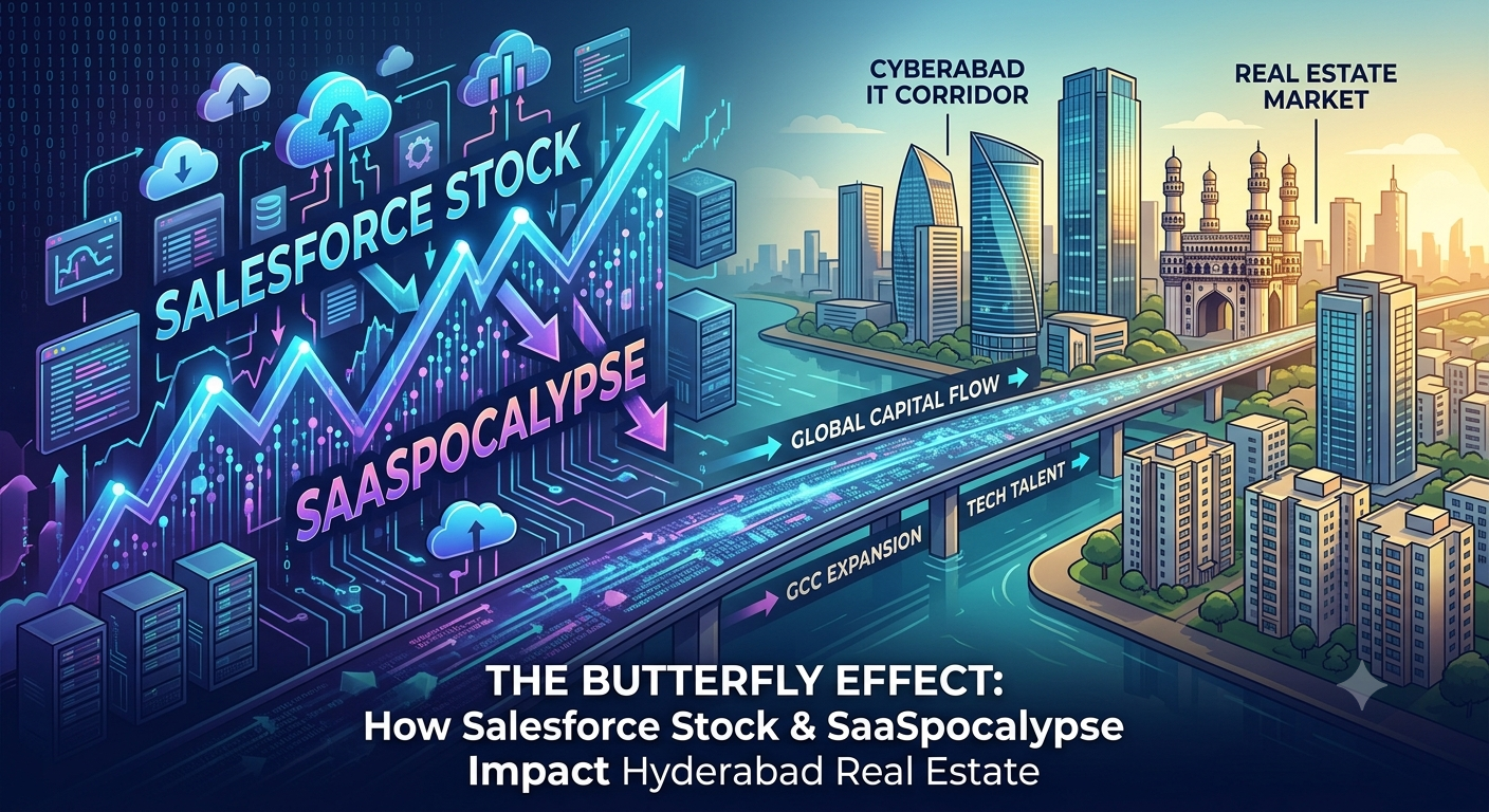 The Butterfly Effect: How Wall Street’s "SaaSpocalypse" and Salesforce Stock Speculation Hit Hyderabad Real Estate