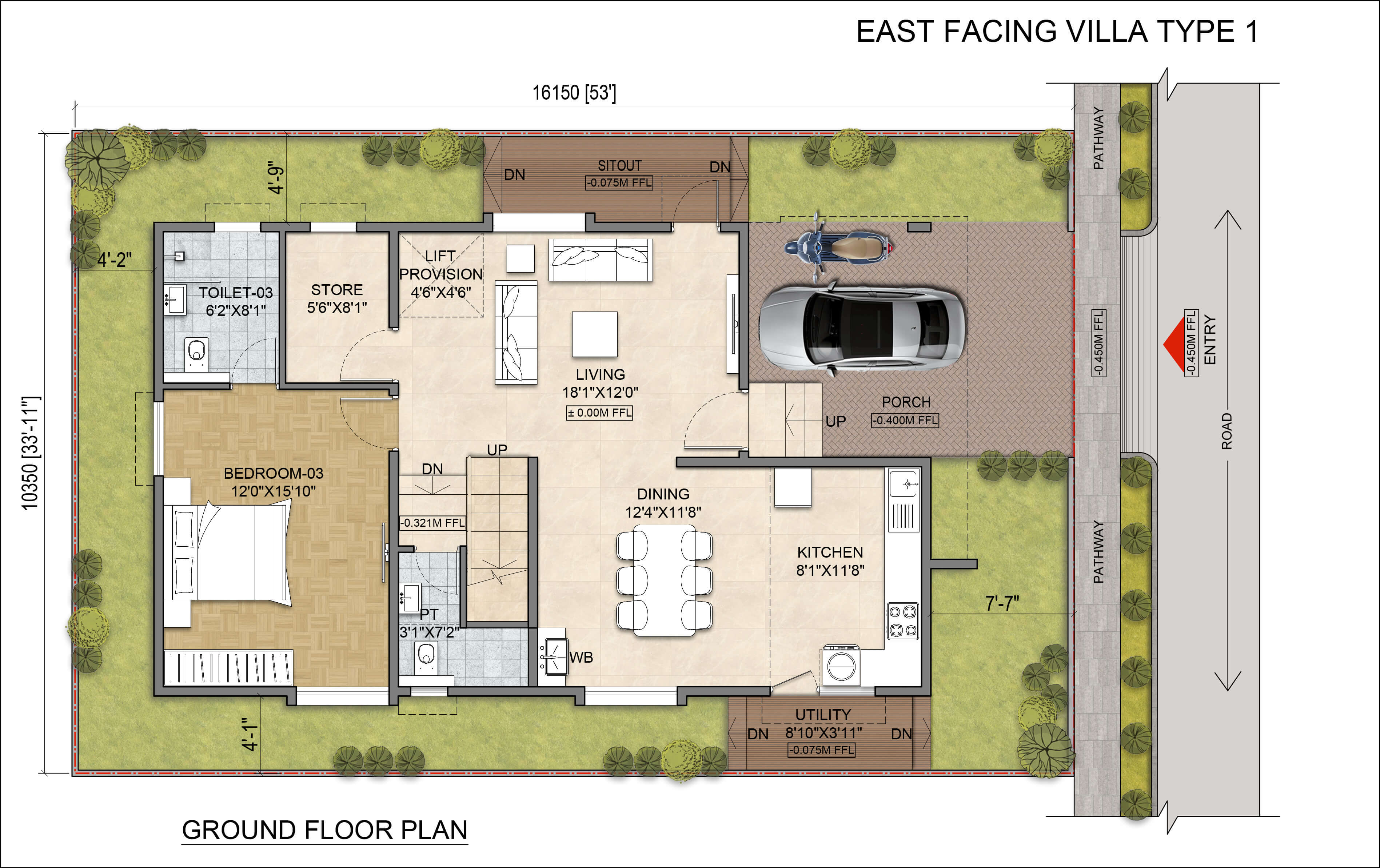East Facing 200 Sq yards 2500 Sft Sansa County Phase1